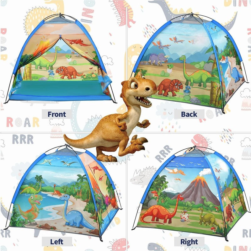 Kids Dinosaur Dome Play Tent, Indoor/Outdoor Playhouse1