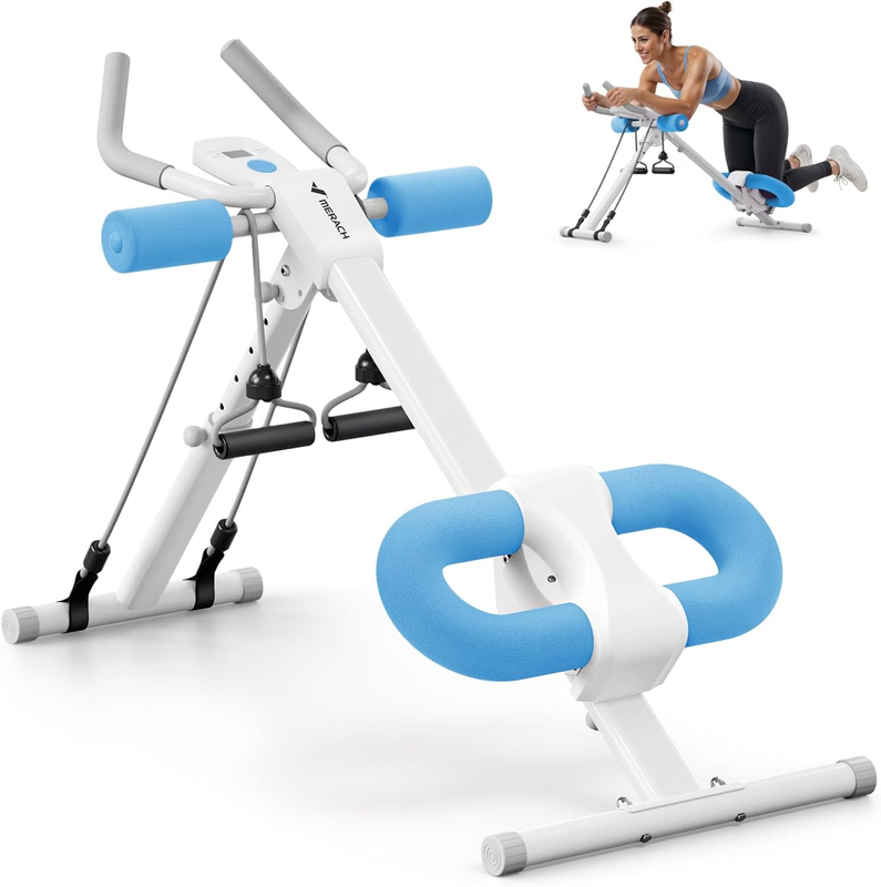 Adjustable Ab Machine for Abs Workout, Foldable Ab Trainer with Knee Protection9
