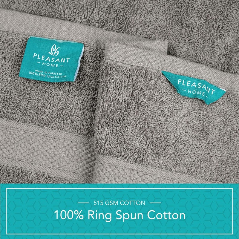 Pleasant Home Bath Towels Set of 6 (24” X 50”) 100% Cotton, 515 GSM | Lightweigh3