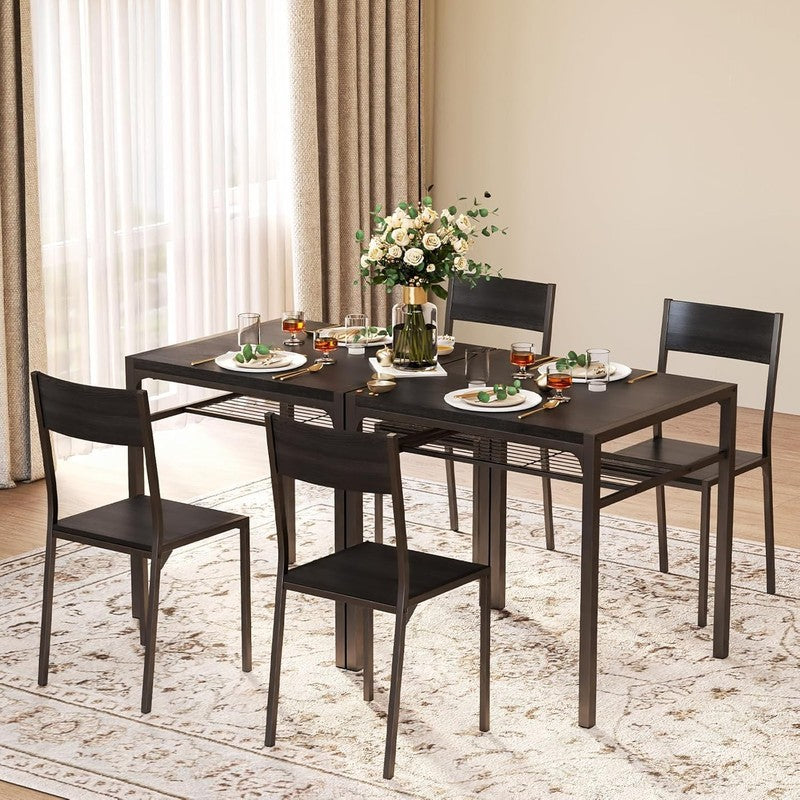 Dining Table Set for 2, 3 Piece Kitchen Table with 2 Chairs for Small Space, Apa6