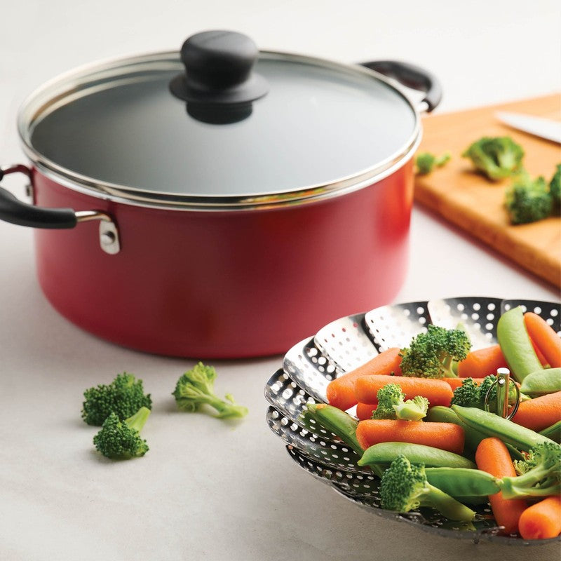 Primaware 18 Piece Non-Stick Cookware Set, Red8