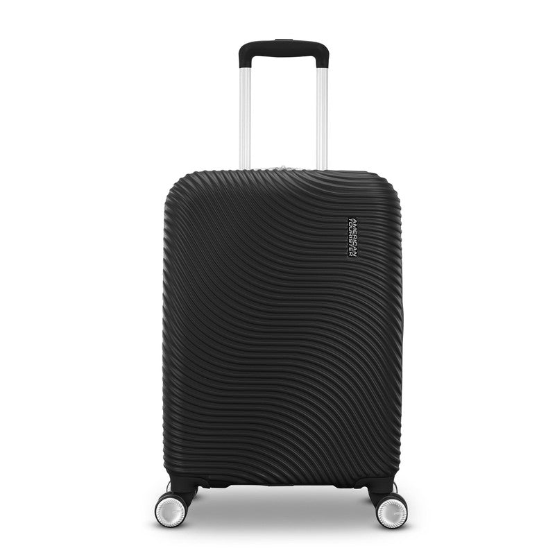 Color Waves Carry on Expandable Luggage Suitcase with Spinner Wheels, Black1