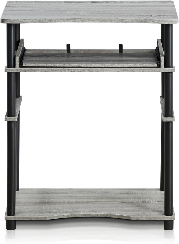 10016GYW/BK Home Laptop Notebook Computer Desk, French Oak Grey/Black4