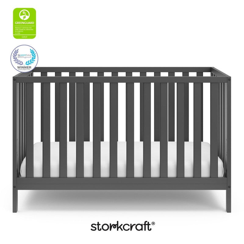 Sunset 4 In 1 Convertible Baby Crib, Gray11
