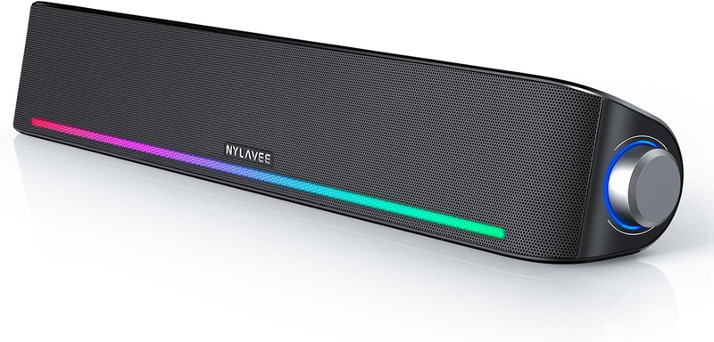 HiFi PC Soundbar Speakers Bluetooth 5.0 USB 3.5mm RGB 4 Modes Desktop7