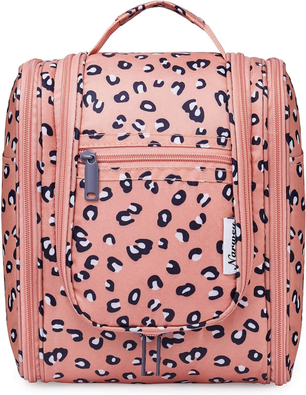 Cheetah Small Hanging Toiletry Bag Travel Makeup Organizer Medium Orange Leopard8