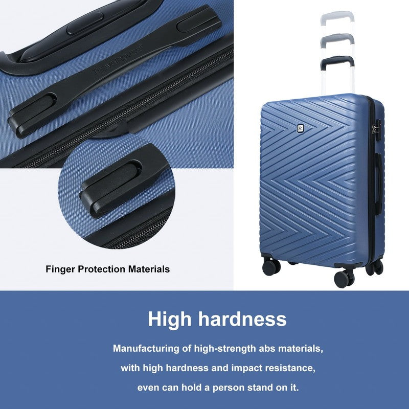 4 Piece Hardshell Luggage Set Hardside Lightweight Suitcase with TSA Lock Spinne2