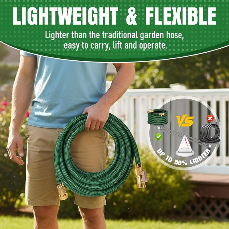 25Ft Garden Hose, Heavy Duty, Kink Resistant, Leakproof, Lightweight2