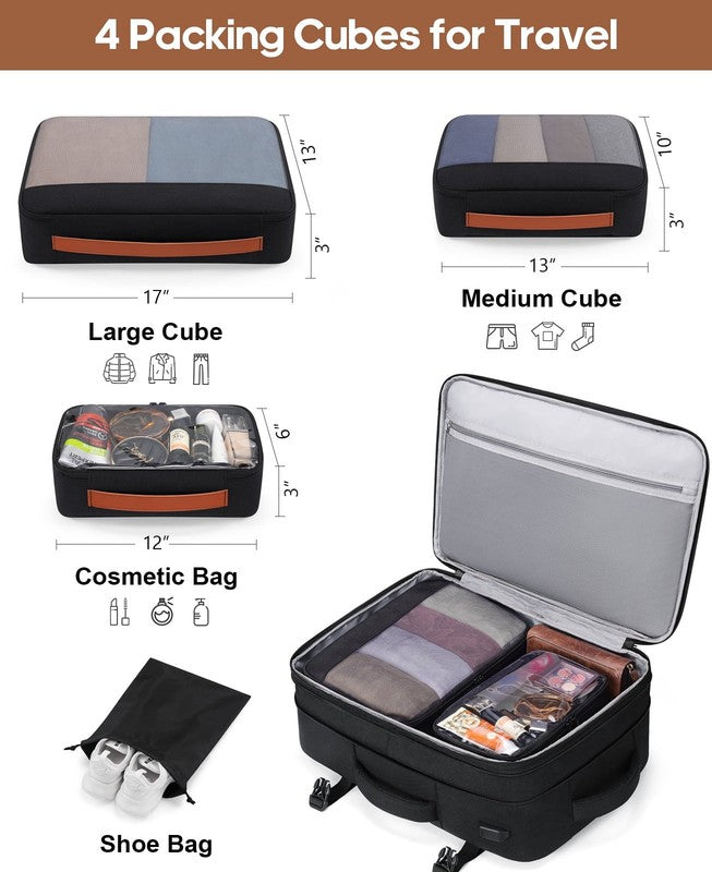Travel Backpack 42L Carry On Flight Approved Expandable Waterproof1