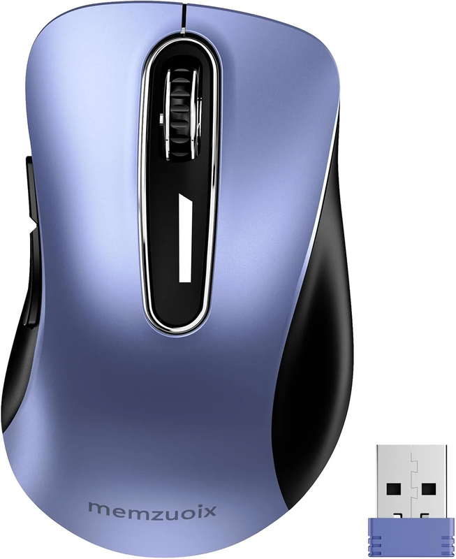 2.4G Wireless Mouse 1400 DPI 5 Button USB Receiver for PC Laptop Navy Blue2