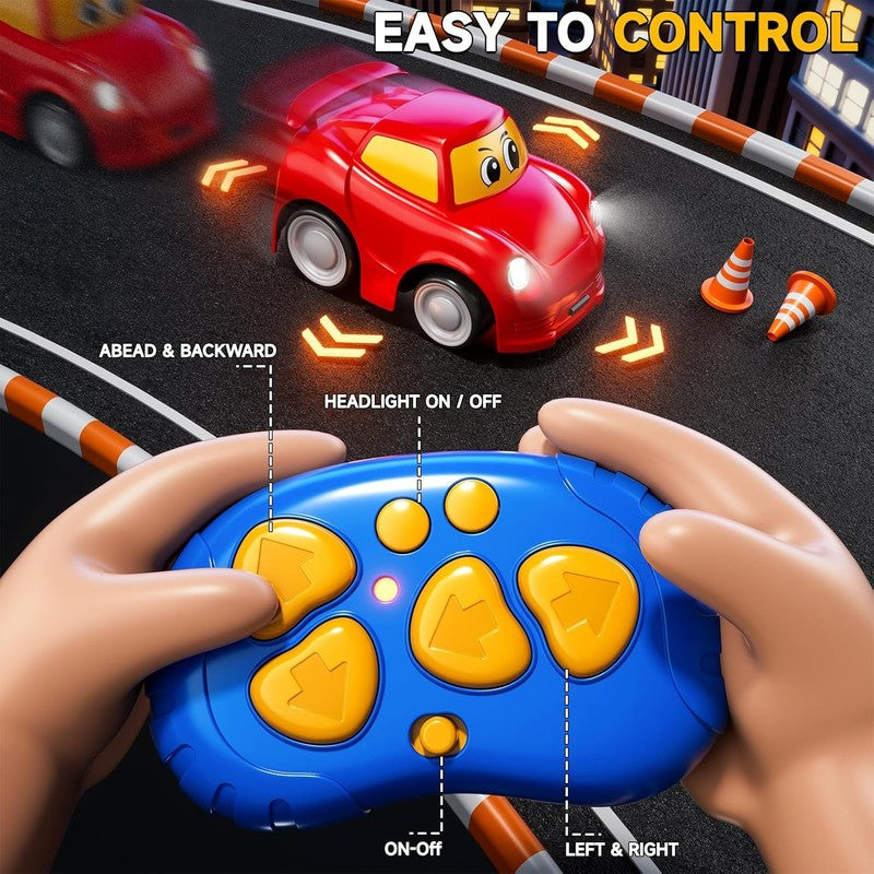 Remote Control Car 2 Year Old, Toddler RC Cars Ages 2 4 Boy, 2 Pack 2.4 Ghz Truc2