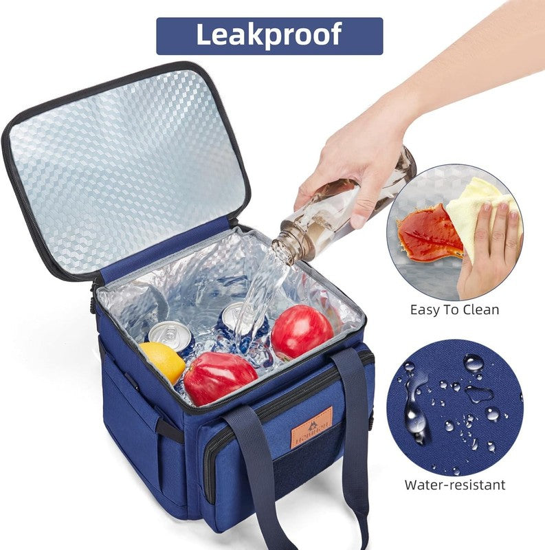 Expandable Insulated Lunch Bag 16L/24 Cans Blue Tactical Cooler6