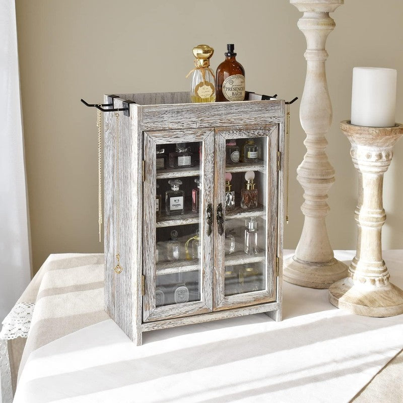 Wooden Countertop Storage Cabinet. Customizable Organizer with Adjustable Shelve6