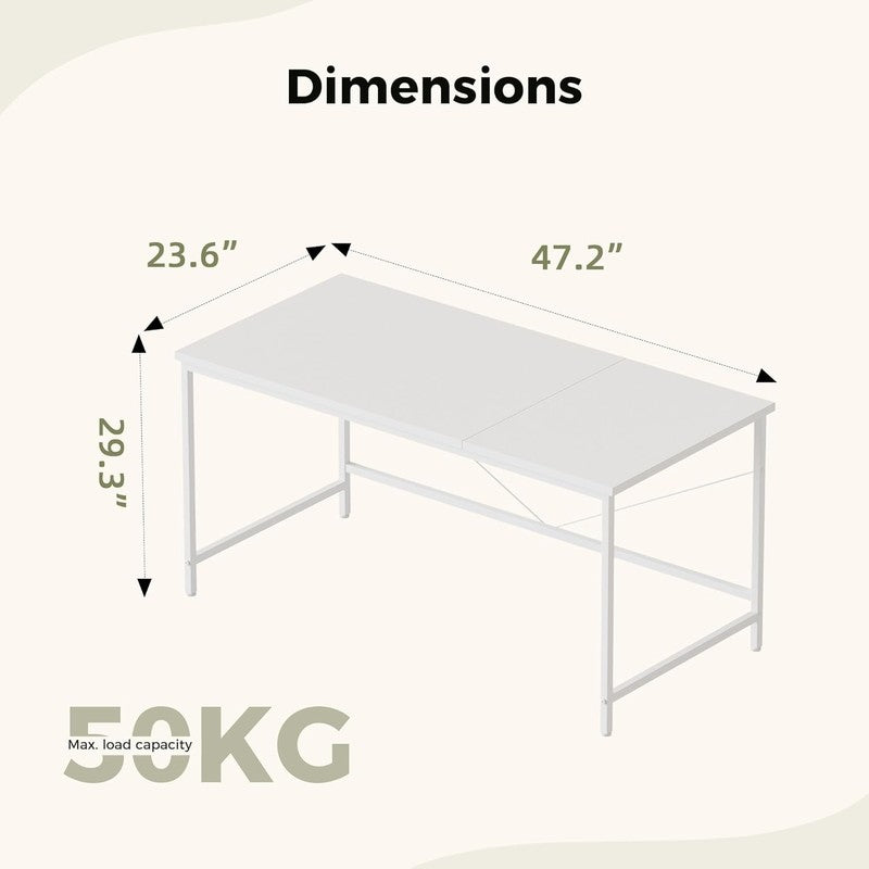 48 Inch Computer Desk Gaming Table for Small Spaces Home Office Study1