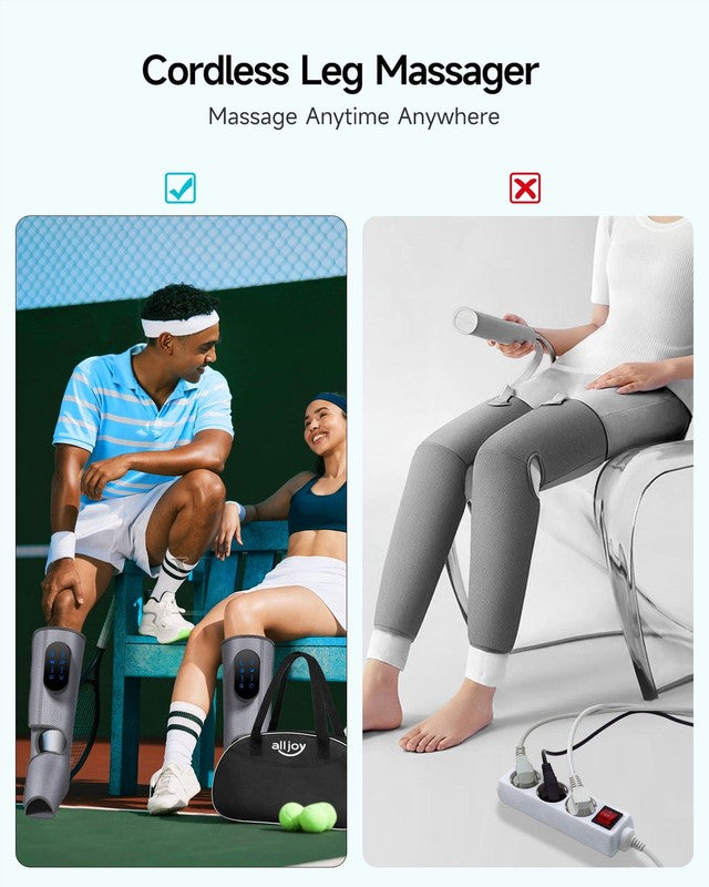 Cordless Foot & Leg Massager, Air Compression Boots, Rechargeable Calf Massager6