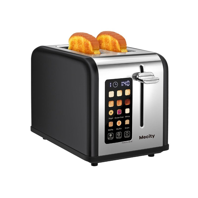 2 Slice Touchscreen Toaster, Stainless Steel, 6 Shade Settings, Wide Slots, Rehe8