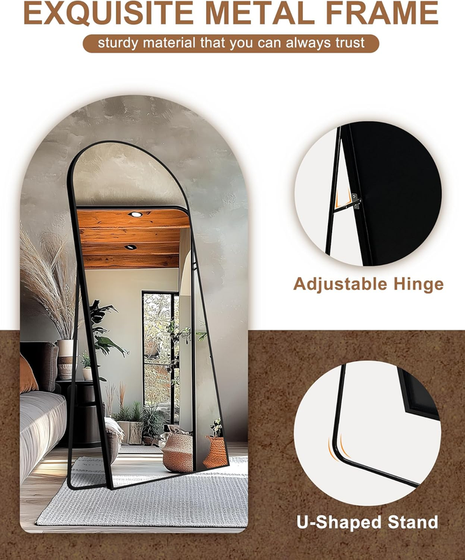 Full Length Mirror, Large Floor Mirror for Wall, Bedroom, Bathroom, Living Room 5