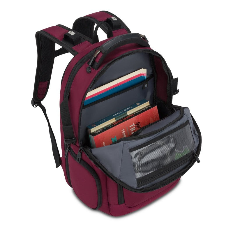 Stride Scansmart Laptop Backpack, Burgundy, Feature Packed for School, Travel, E10