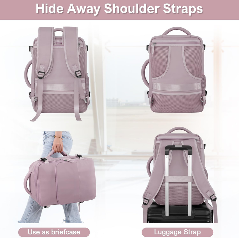Travel Laptop Backpack Women Carry On Personal Item 16 Inch Waterproof5