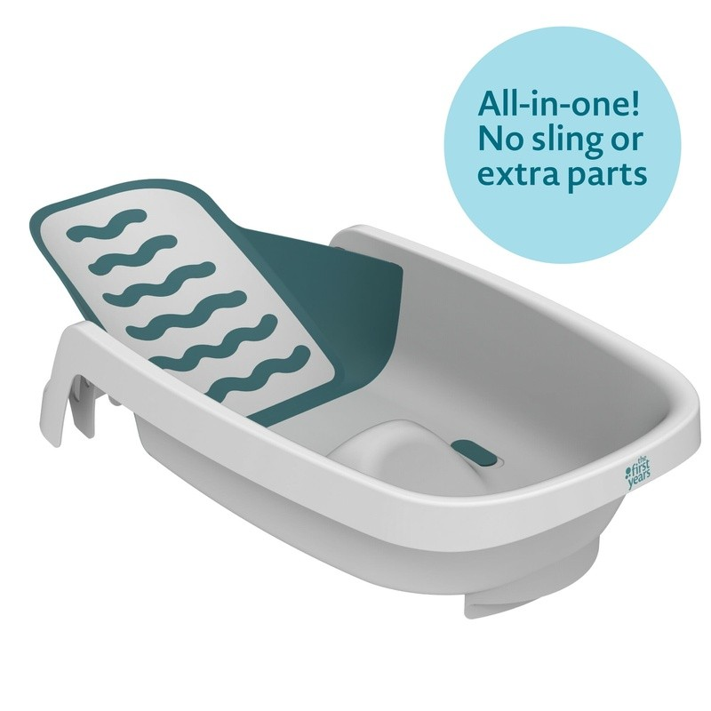 Adjustable 4-In-1 Infant Baby Bathtub Reclining Wash Seat Newborn to Toddler4