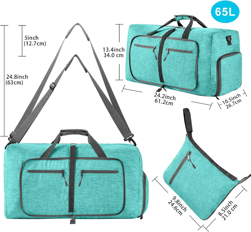 65L 85L 115L Foldable Travel Duffle Bag Weekender Overnight Shoe Compartment1