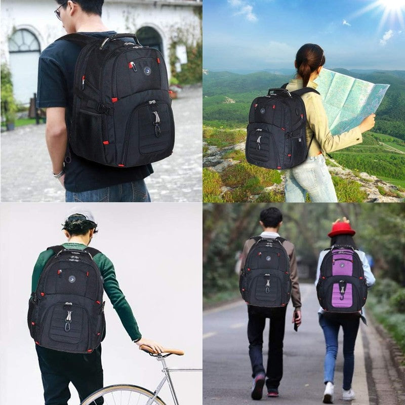 Extra Large 50L Travel Laptop Backpack with USB Charging Port, College High Scho7