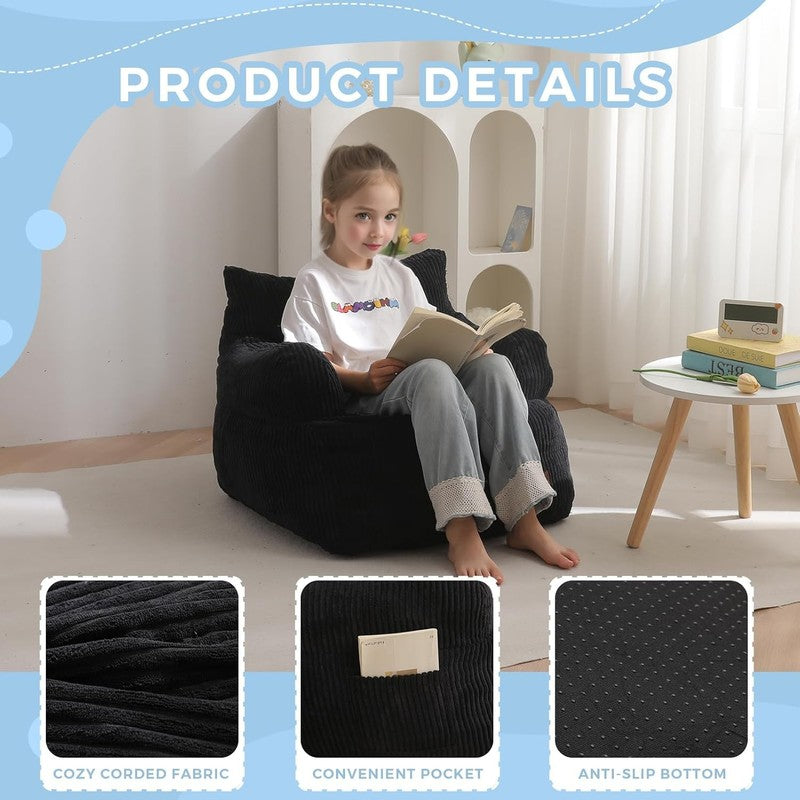 Kids Bean Bag Chair Toddler Sofa w Filler Lazy Floor Chair Gaming Reading4