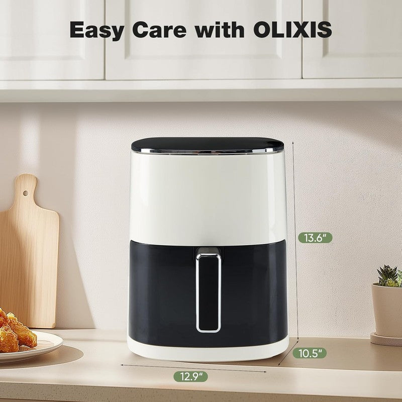 6QT Square Air Fryer, 12-in-1, Air Fry, Roast, Dehydrate, Bake, 400°F, Beige5
