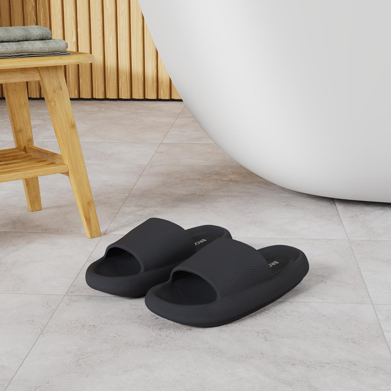 Pillow Slippers Women Men House Slides Cushioned Thick Sole Sandals1