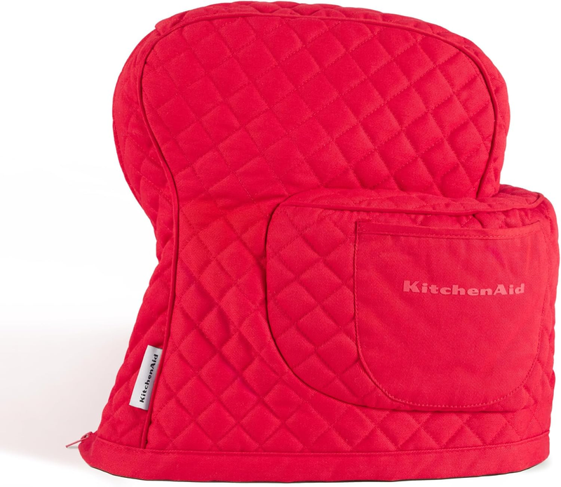 KitchenAid Tilt Head Stand Mixer Cover Quilted Cotton Storage Pocket Red8
