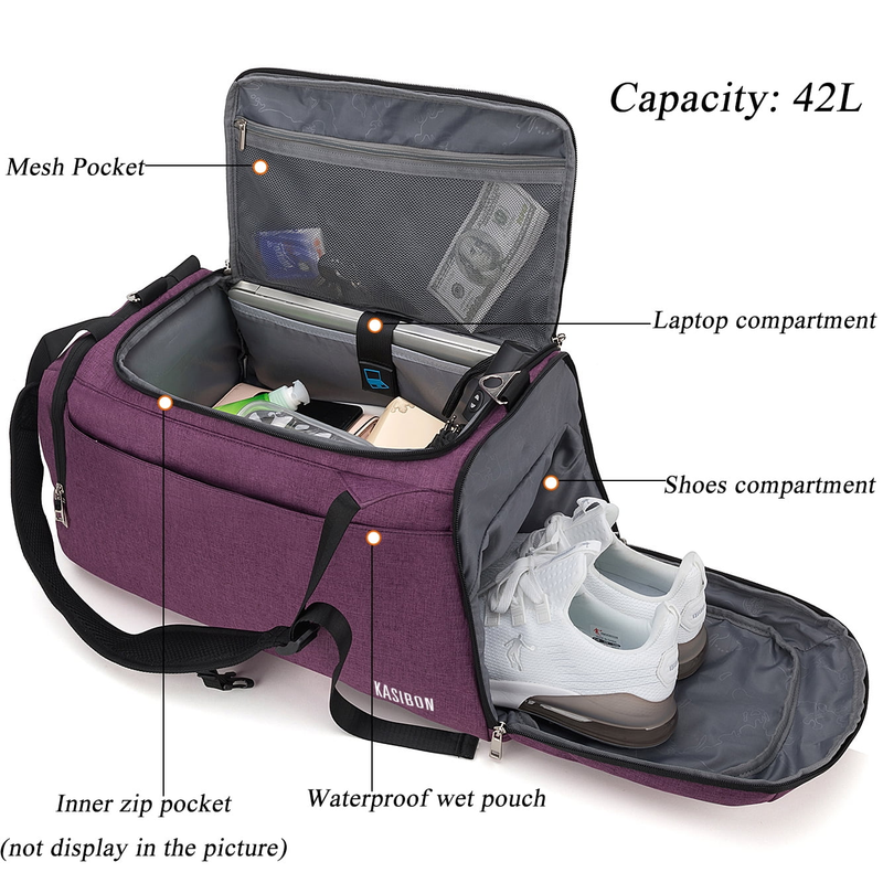 Gym Bag for Men Sports Duffel Bags for Travel 42L Waterproof Gym Duffle Bags1