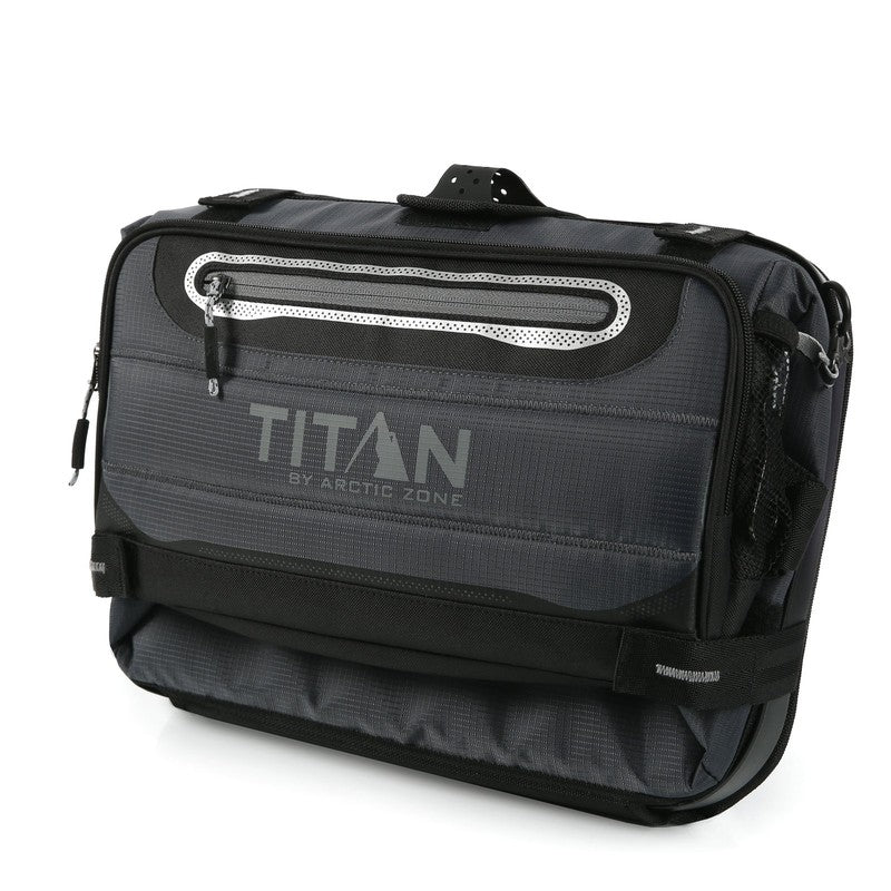40 Can Collapsible Zipperless Soft Cooler, Black, 23 QT7
