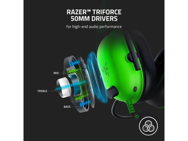 BlackShark V2 X Gaming Headset 7.1 50mm PS5 Xbox PC Switch Green2
