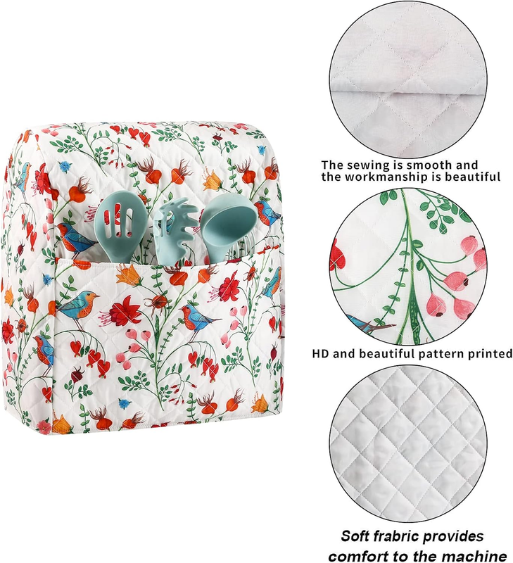 Stand Mixer Cover Fits KitchenAid 5 8 Qt Dust Cover w/ Storage Pockets3