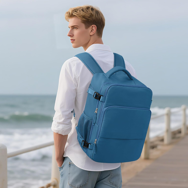 Travel Laptop Backpack Carry On Personal Item 16in Waterproof Daypack1