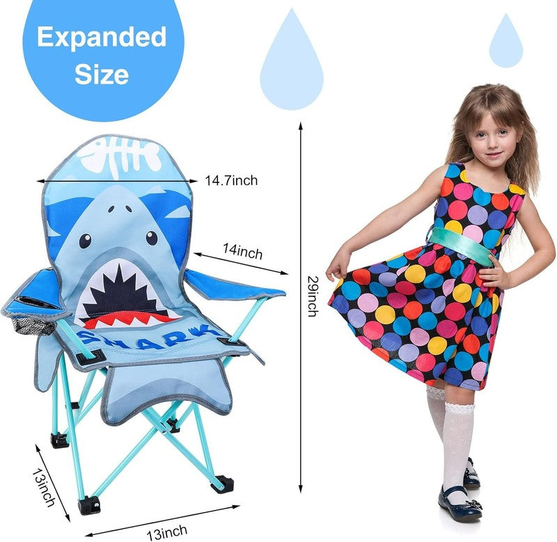 Kids Folding Outdoor Lawn & Camping Chair w/ Cup Holder & Carry Bag1