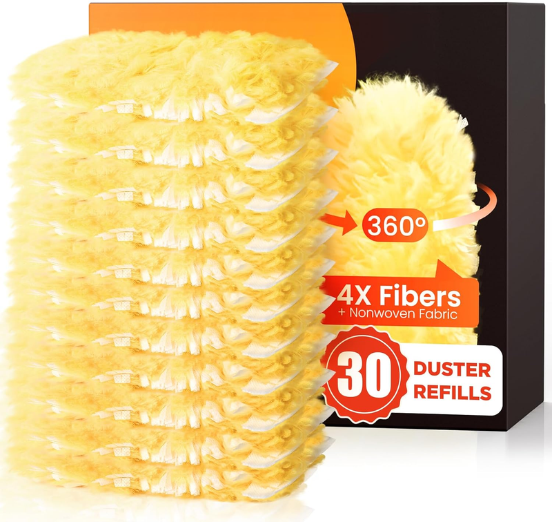30 Heavy Duty Duster Refills, 360° Microfiber, Unscented, 30 Count0