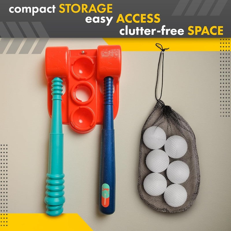 Kids T-Ball Set – Adjustable Batting Tee, 6 Balls & Pitching Machine5