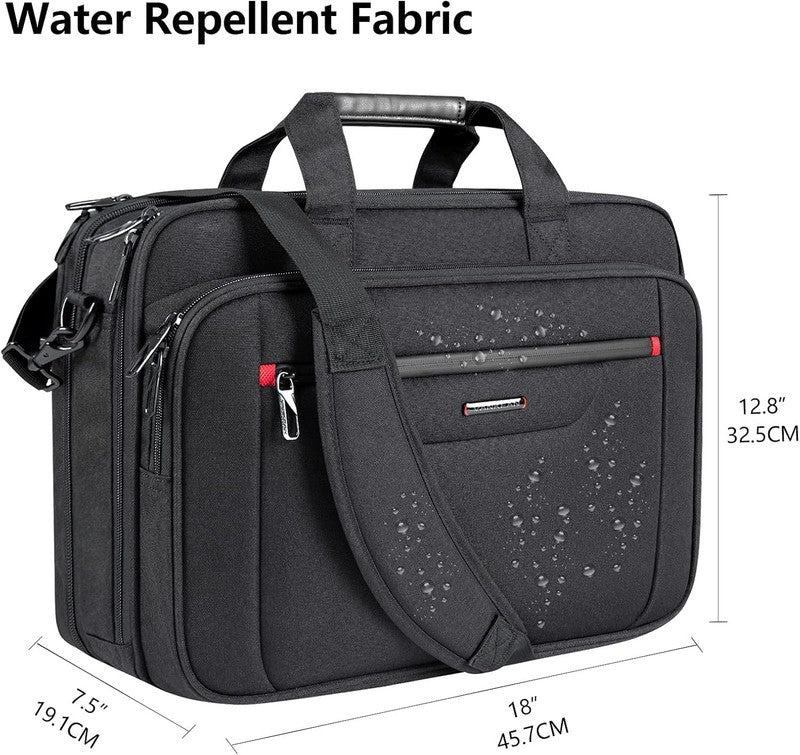 Laptop Briefcase Premium Laptop Case Fits up to 17.3 Inch Business Shoulder Bag 1