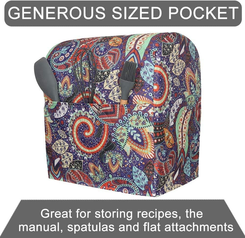 KitchenAid Stand Mixer Cover 5 8 Qt Dust Cover w/ Storage Pockets2