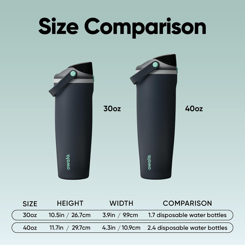 Owala FreeSip Sway 30oz Insulated Stainless Steel Bottle Foggy Tide5