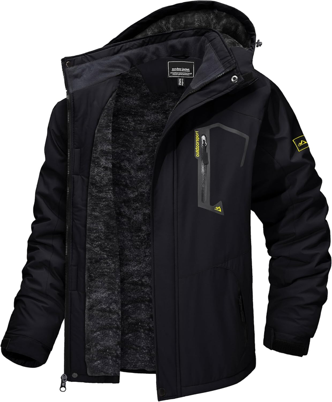 Men'S Winter Skiing Jackets Water Resistant Fleece Coats Insulated Thermal Snowb8