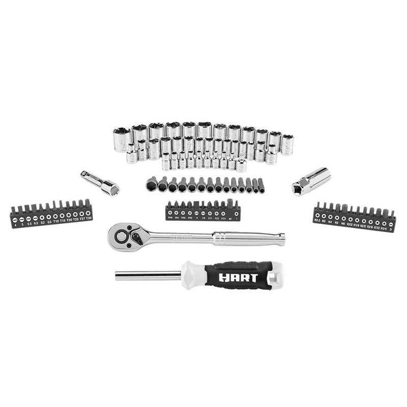 90 Piece 3/8 Inch Mechanics Tool Set, Chrome Finish1