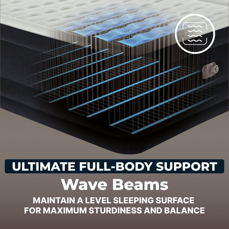Queen Air Mattress 24in with Built-In AC Pump Comfortable Sleep Support4