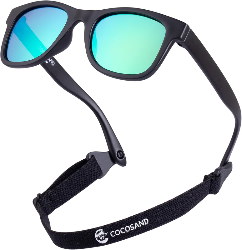   Polarized Baby Sunglasses UV400 Flexible Strap Infant Toddler 0 24 Months7
