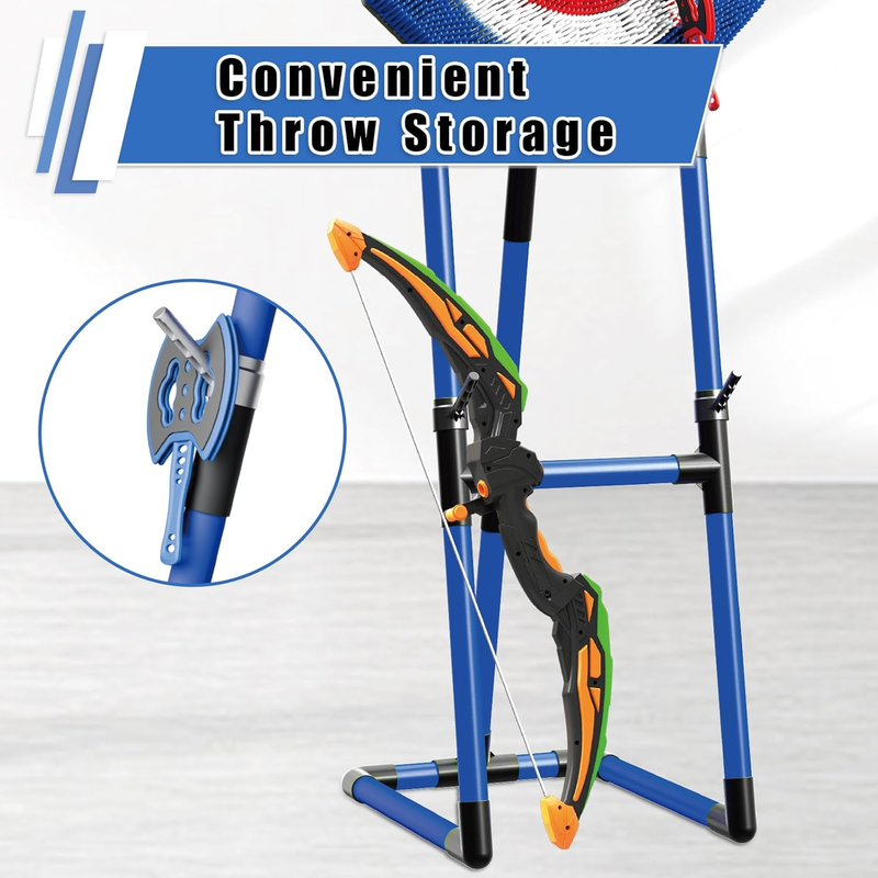 Axe Throwing Game Set Backyard Target Axes Ninja Stars Bow Arrow Family4