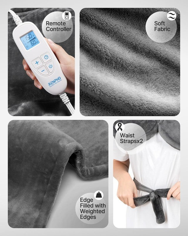Electric Heating Pad for Back, Birthday Christmas Gifts for Women Men Mom Dad El7