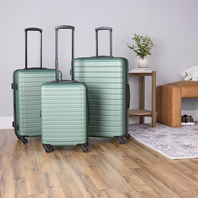 Protégé Vacationer 20" Carry On Expandable Hardside Luggage Pastel Green Spinner2