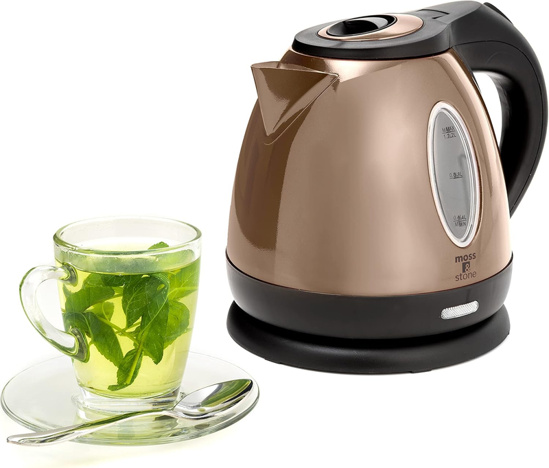 1.2L Stainless Steel Small Electric Kettle, Cordless 1500W Fast Boiling Pot, Por9