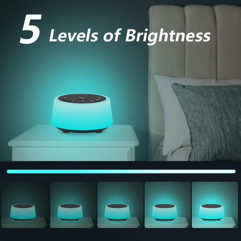 Sleep Sound Machine with 10 Colors, 25 Soothing Sounds & 32 Volume Levels7